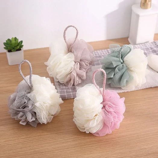 Shower loofah puffs - Image 2